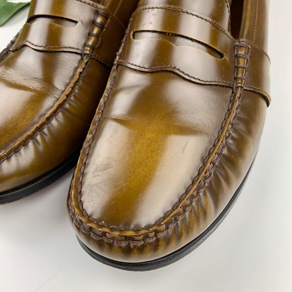Polo by Ralph Lauren Brown Leather Loafers - Picture 3 of 13